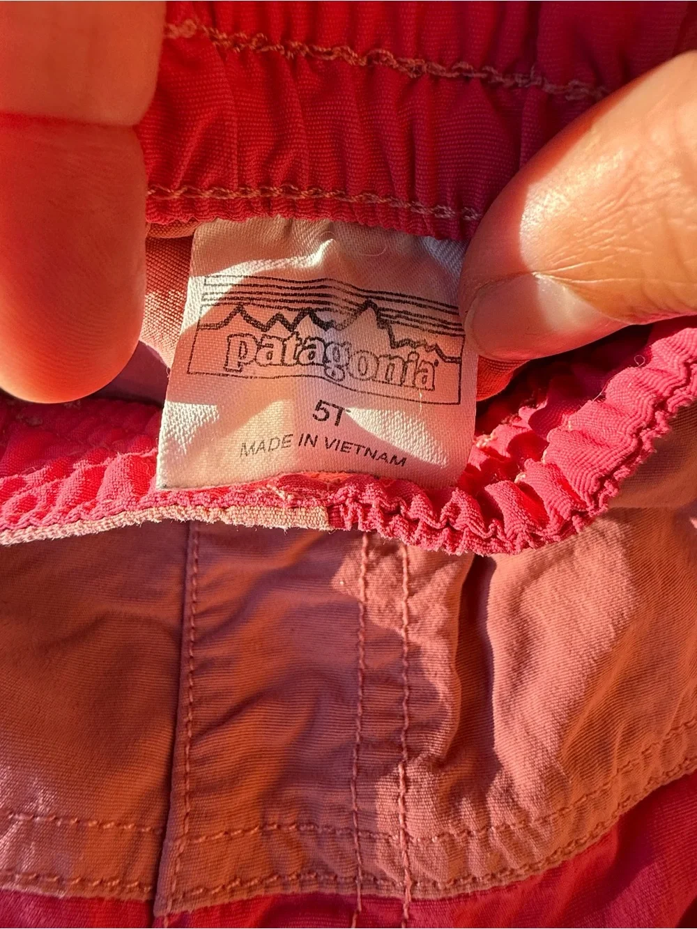 PATAGONIA Light Pink, Bright Pink Colorblock Shorts